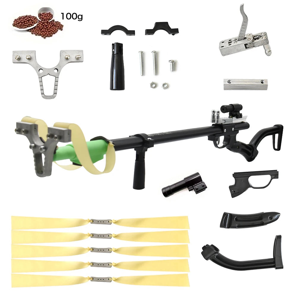 Piaoyu Outdoor Telescopic Slingshot With Laser Sight Hunting Kit