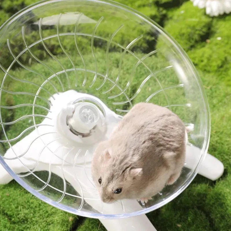 Hamster Running Wheel Toy For Small Pets Silent Rotating Disc