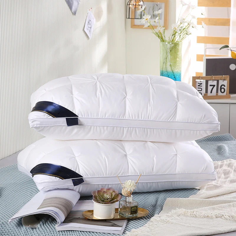NONECN Two Pillow Set Soft Support For Beds Hotel Series