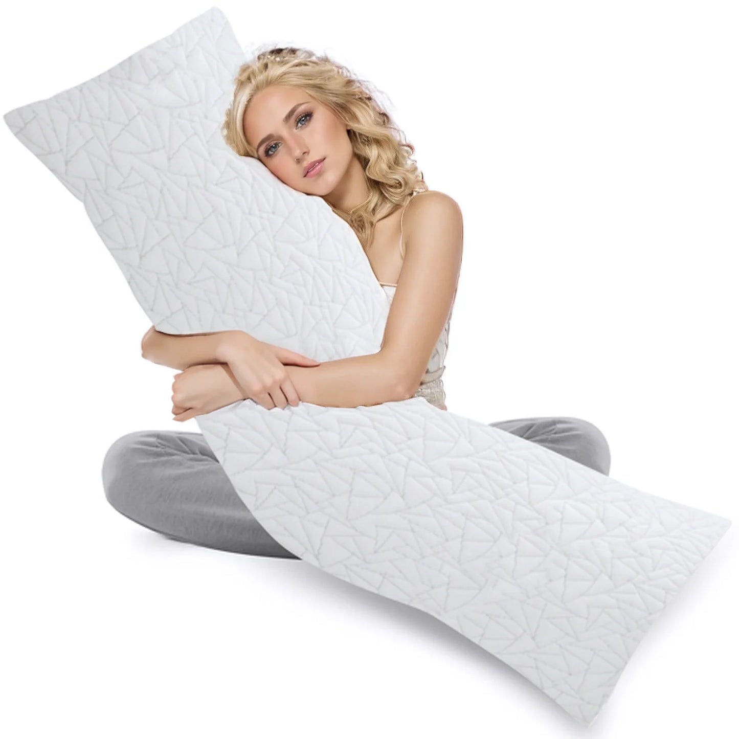NONECN Memory Foam Body Pillow For Adults Long Sleeping Pillow