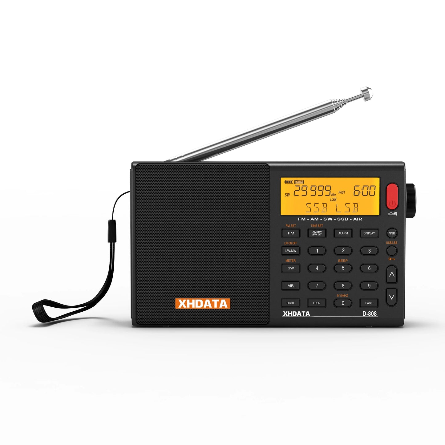 XHDATA D808 Multiband AM FM MW SSB RDS Portable Radio