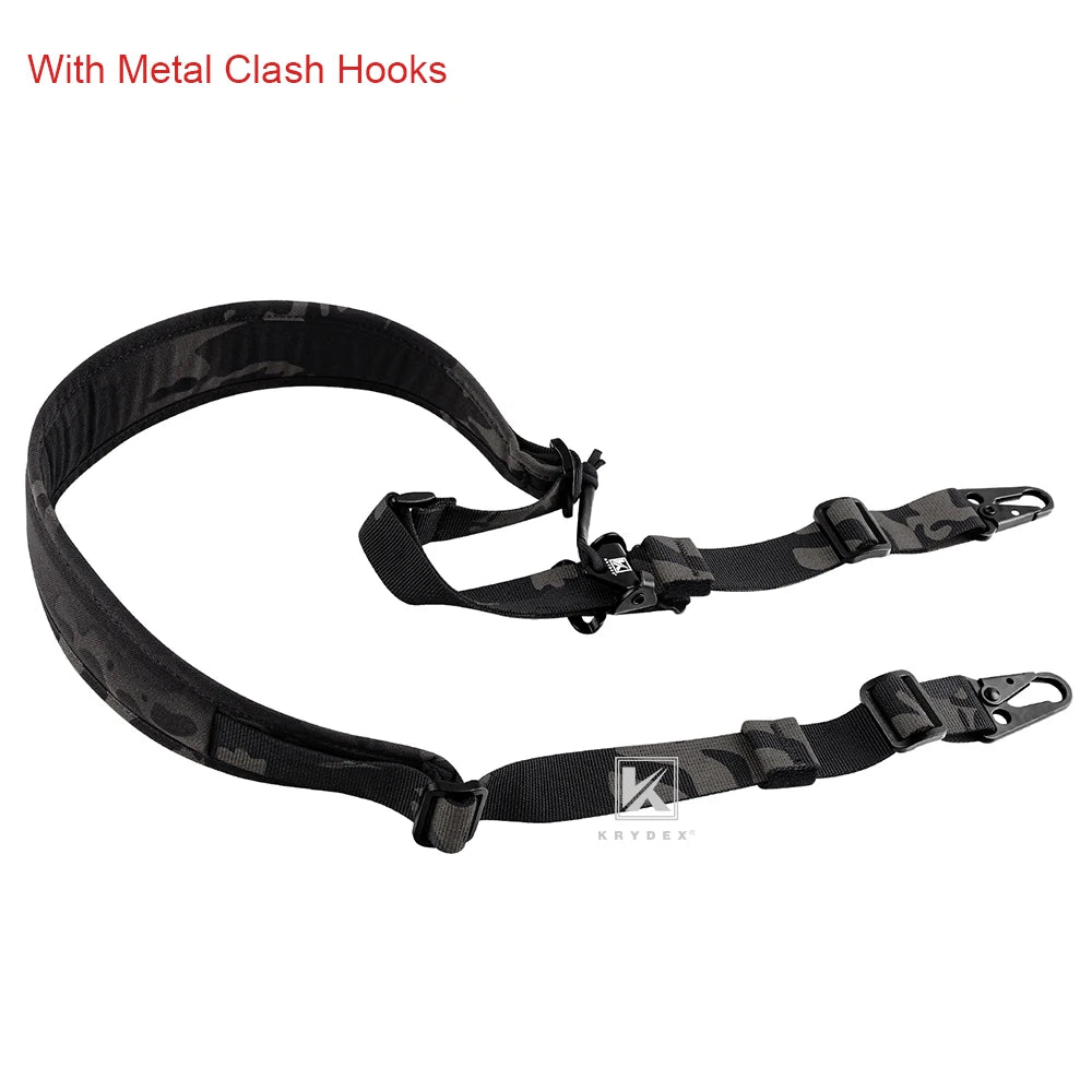 KRYDEX Tactical Modular Slingster Gun Strap 2 Point Removable Padded