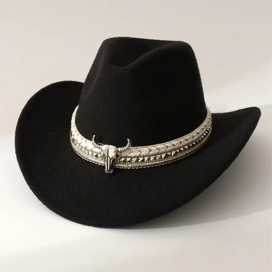 New Heart Shaped Cowboy Head Accessories Cowboy Hat Felt Hat New Men's and Women's Outdoor Knight