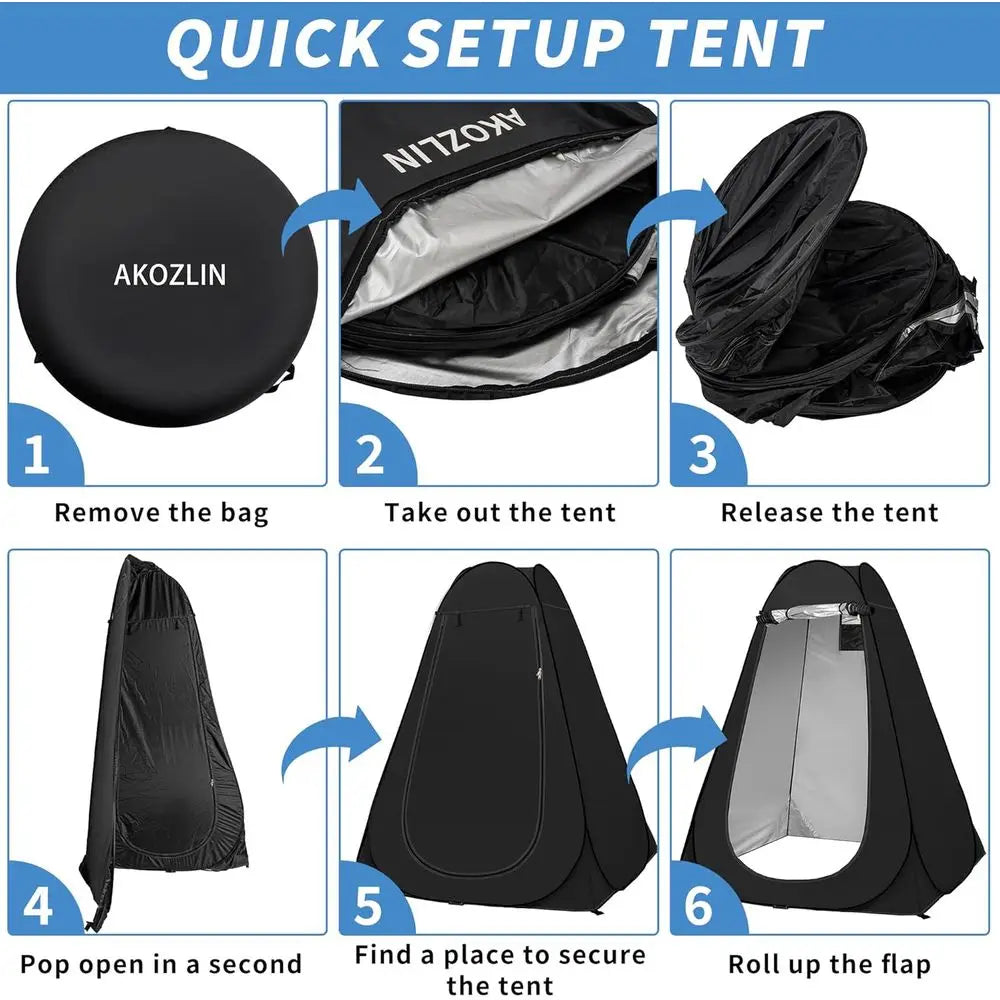 Portable Outdoor Privacy Shower Tent for Camping and Toilet Use