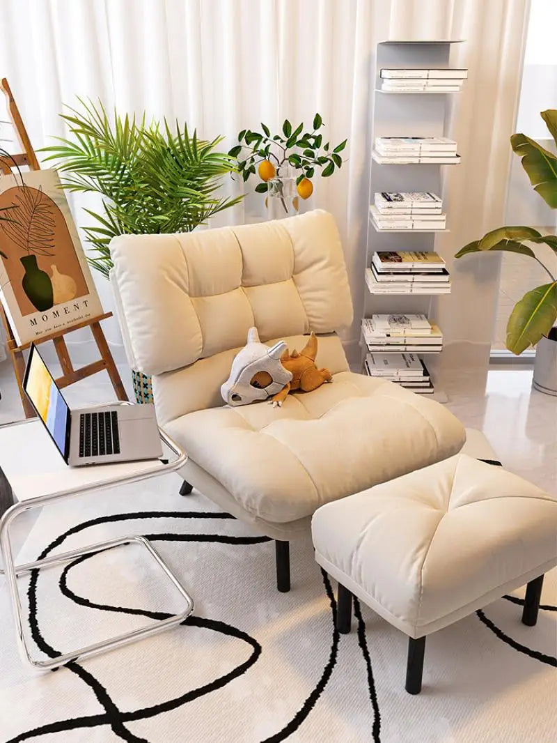 Lazy Sofa Single Recliner Chair With Adjustable Backrest
