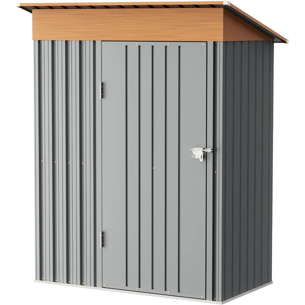 MultiUse Metal Garden Shed With Floor Frame And Lockable Doors