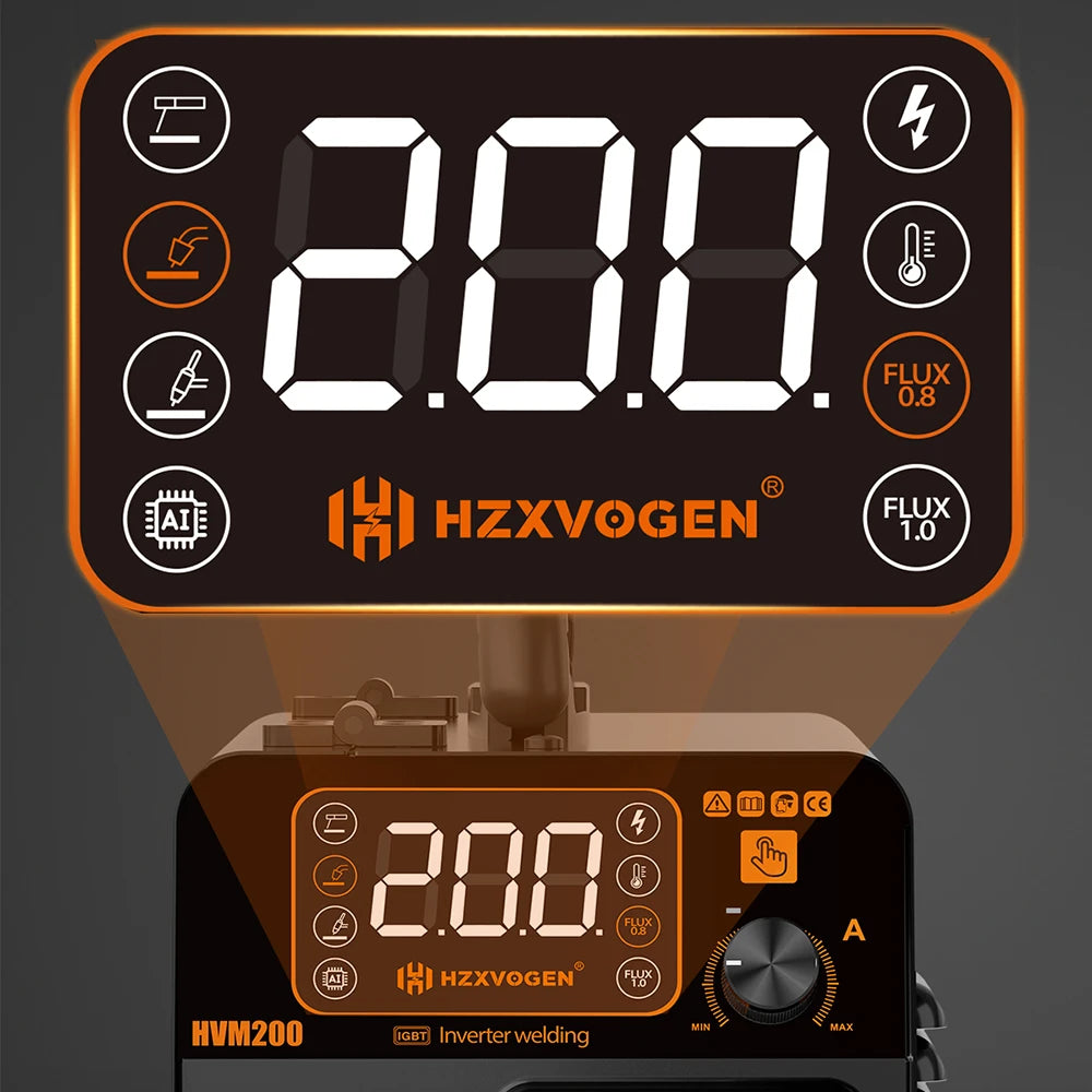 HZXVOGEN HVM200 3 In 1 MIG TIG MMA Welder