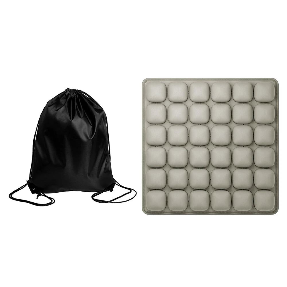 Inflatable Seat Cushion With Storage Bag For Office Chair Wheelchair