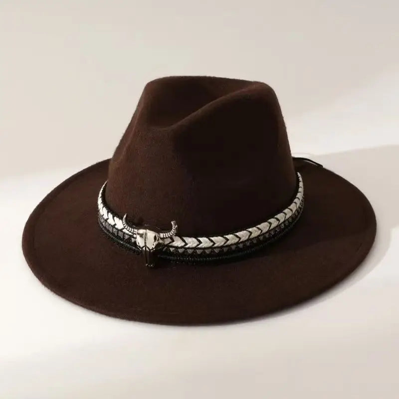 New Heart Shaped Cowboy Head Accessories Cowboy Hat Felt Hat New Men's and Women's Outdoor Knight