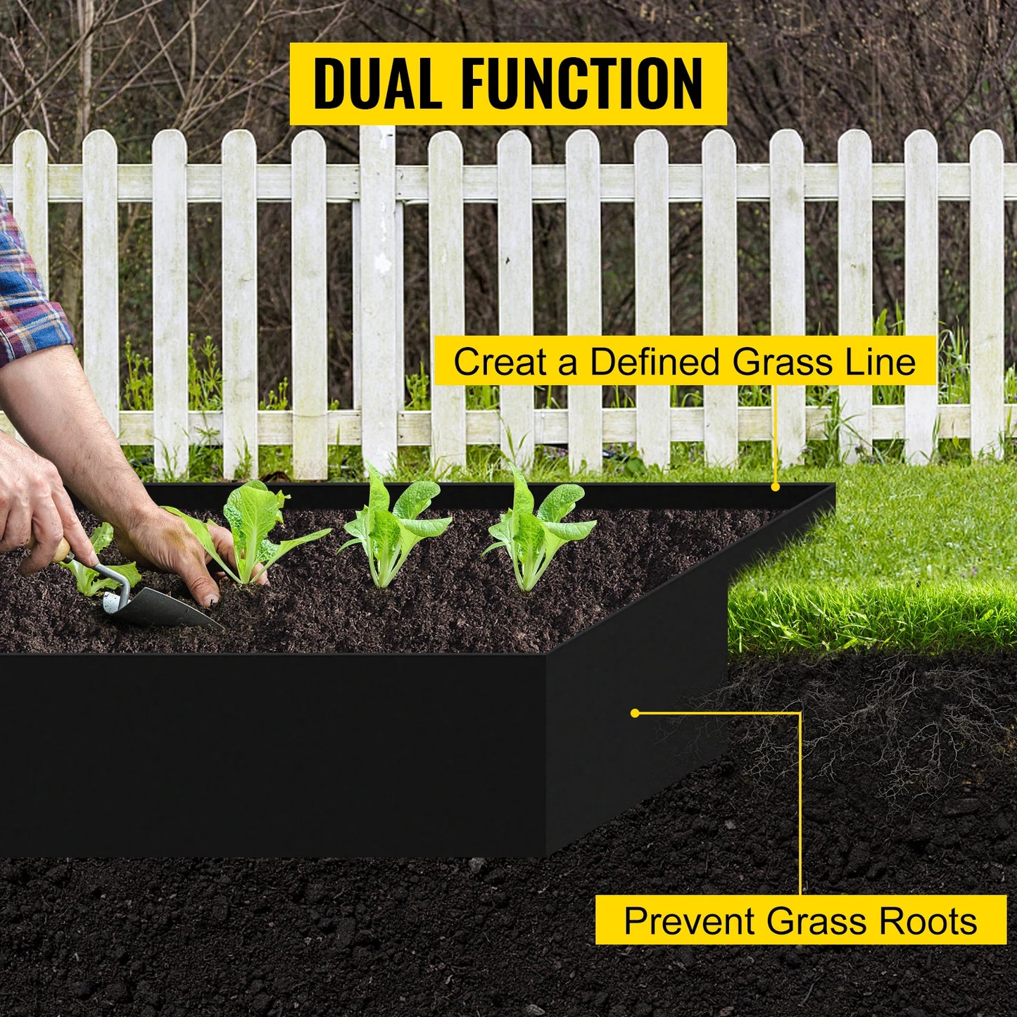 VEVOR Landscape Edging HDPE Border for Gardens