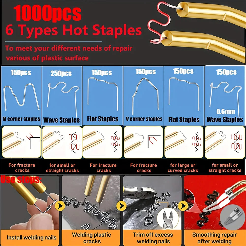 2-in-1 Plastic Welder Repair Kit for Car Bumpers and Plastics
