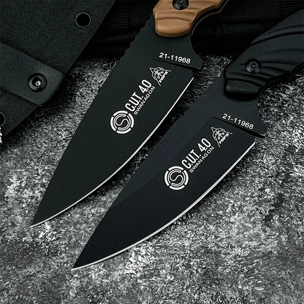 TOPS Knives C.U.T Fixed Blade Knife with Kydex Sheath
