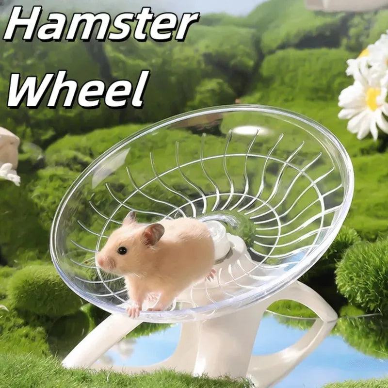 Hamster Running Wheel Toy For Small Pets Silent Rotating Disc