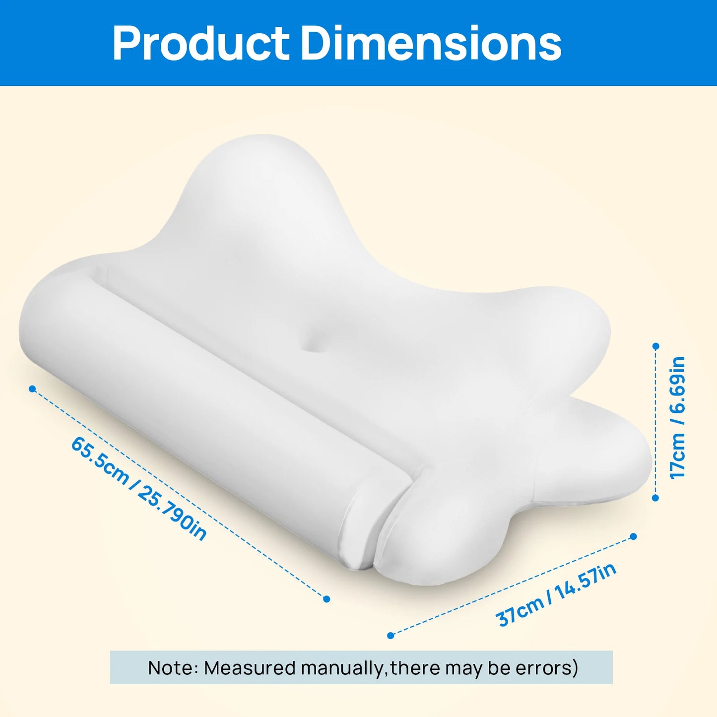 JHK Ergonomic Memory Foam Cervical Pillow For Neck Support