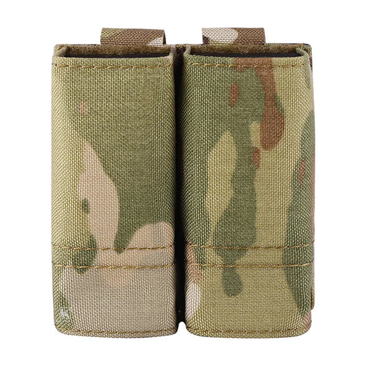 KRYDEX Tactical 9mm Double Magazine Pouch Pistol Mag Holder MOLLE