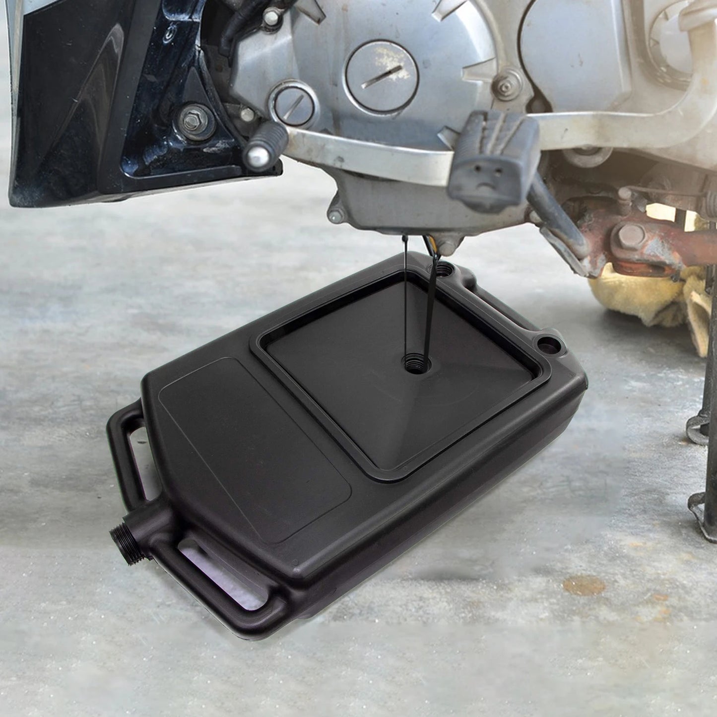 APWIKOGER Spill Proof Oil Drain Pan Cars And Motorcycles