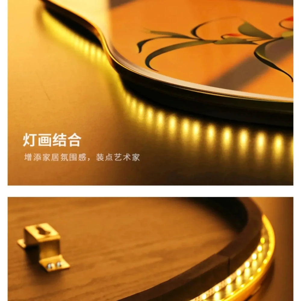 Decorative Wall Lamp Aluminum Wall Mounted Modern Green Plant Style