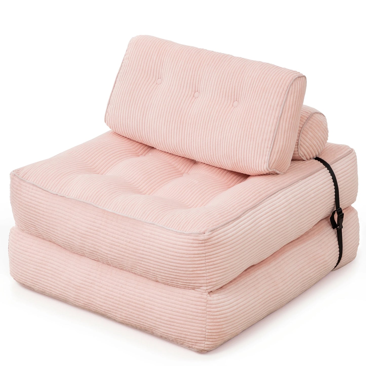 KORSER Convertible Floor Couch for Adult with Pillow Folding Sofa Bed  Comfort Floor Sofa Portable Sleeper Chair for Living Room