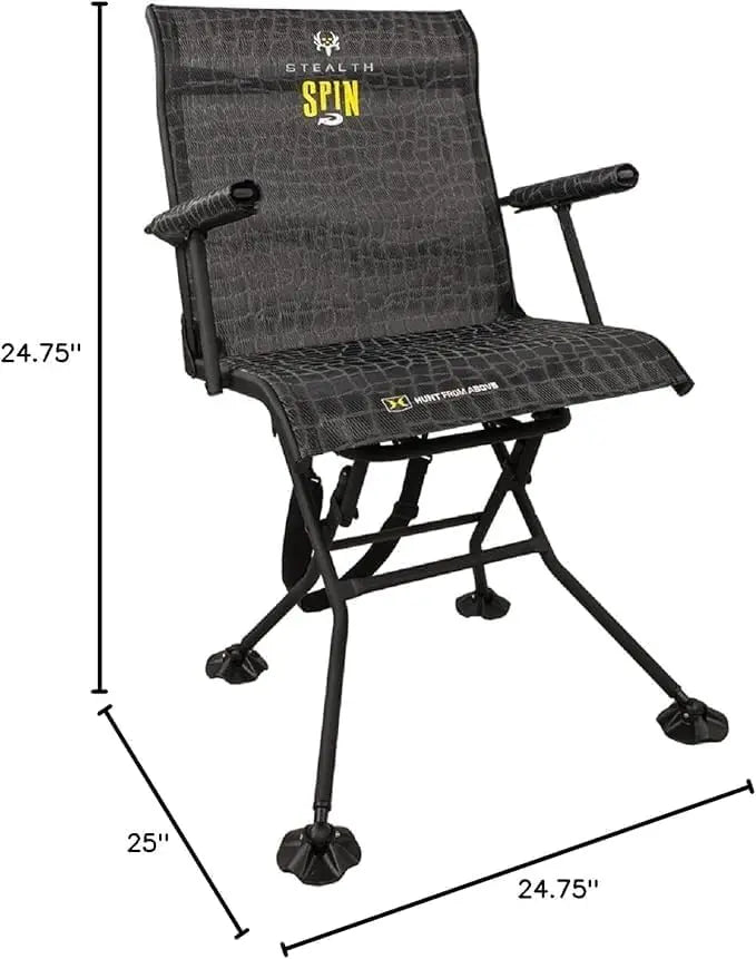 Silent 360 Degree Swivel Outdoor Chair For Camping And Fishing