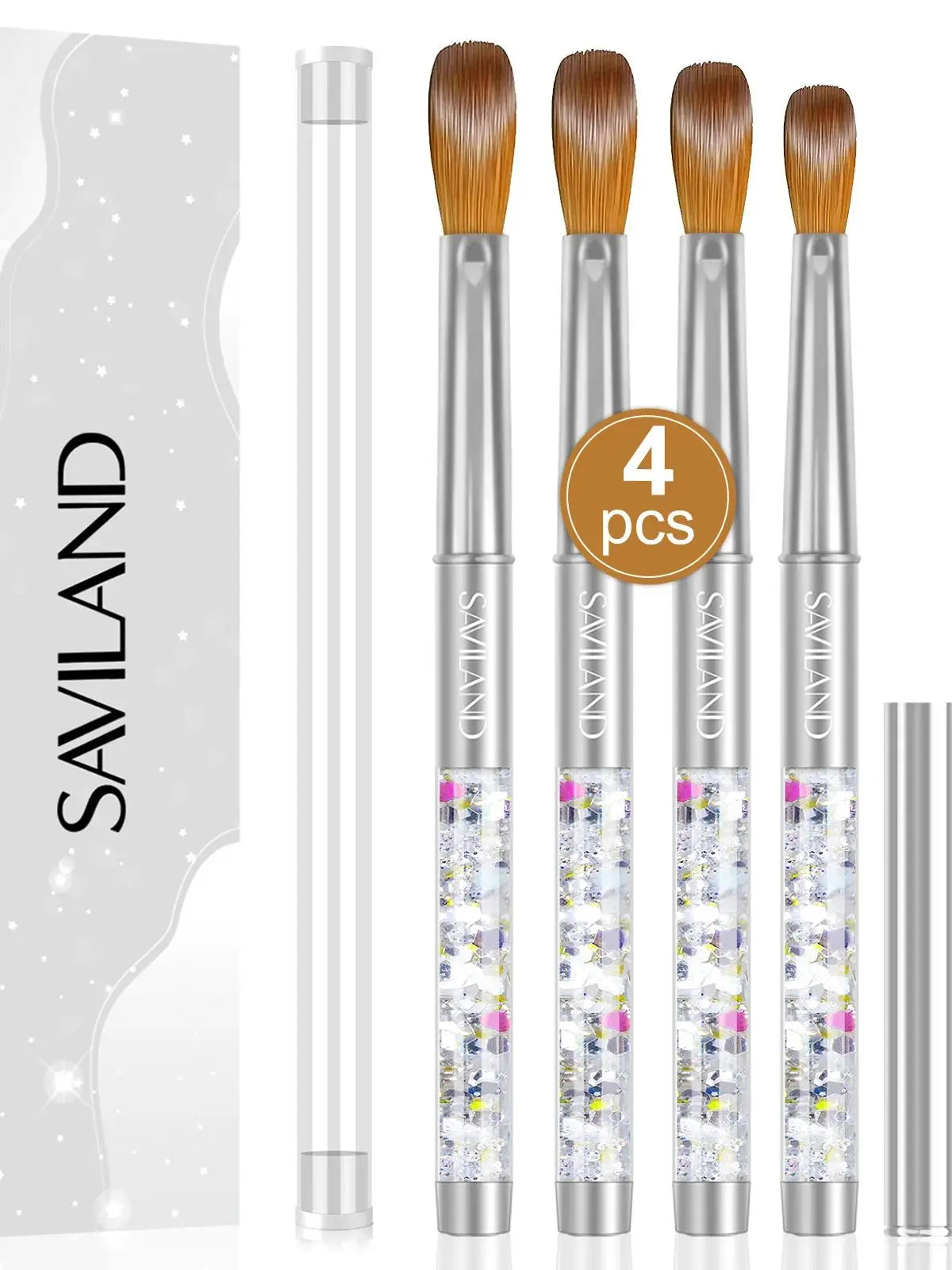 Saviland Kolinsky Acrylic Nail Brush Set For Professional Manicure Application