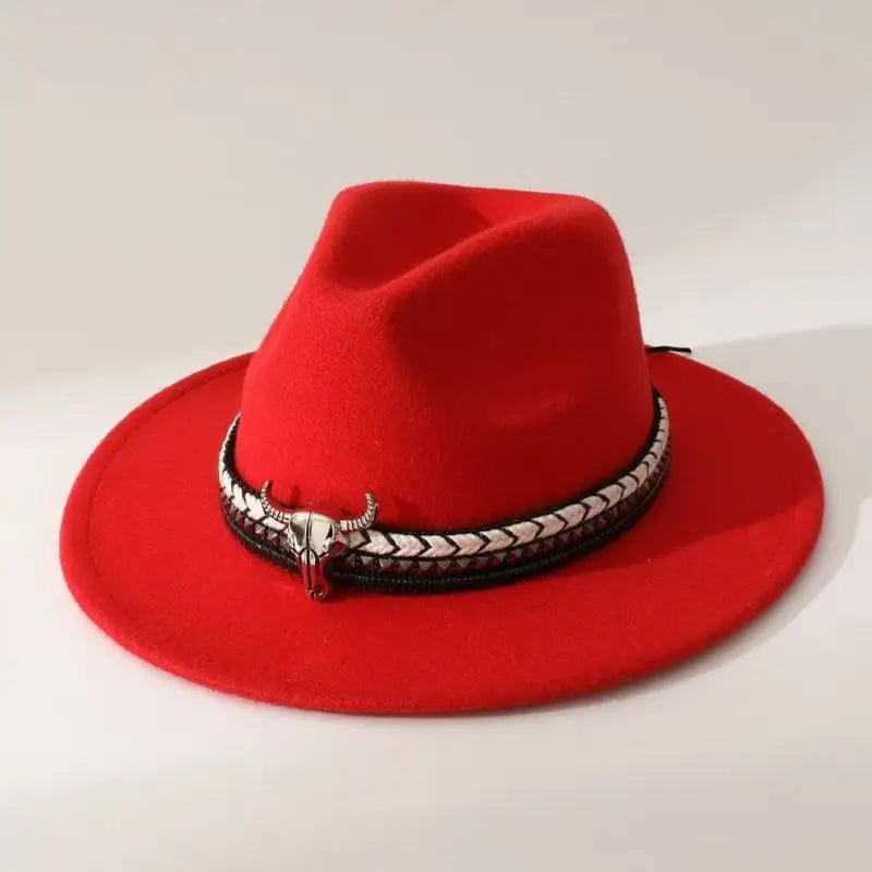 New Heart Shaped Cowboy Head Accessories Cowboy Hat Felt Hat New Men's and Women's Outdoor Knight