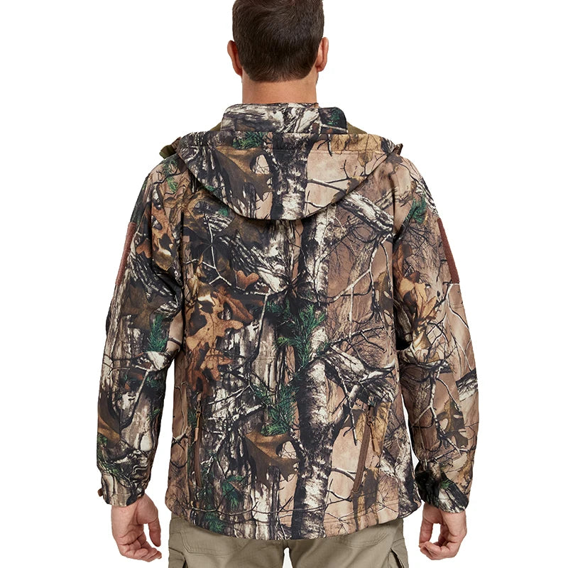 ReFire Gear Men's Quiet Water Resistant Softshell Camouflage Hunting Jacket