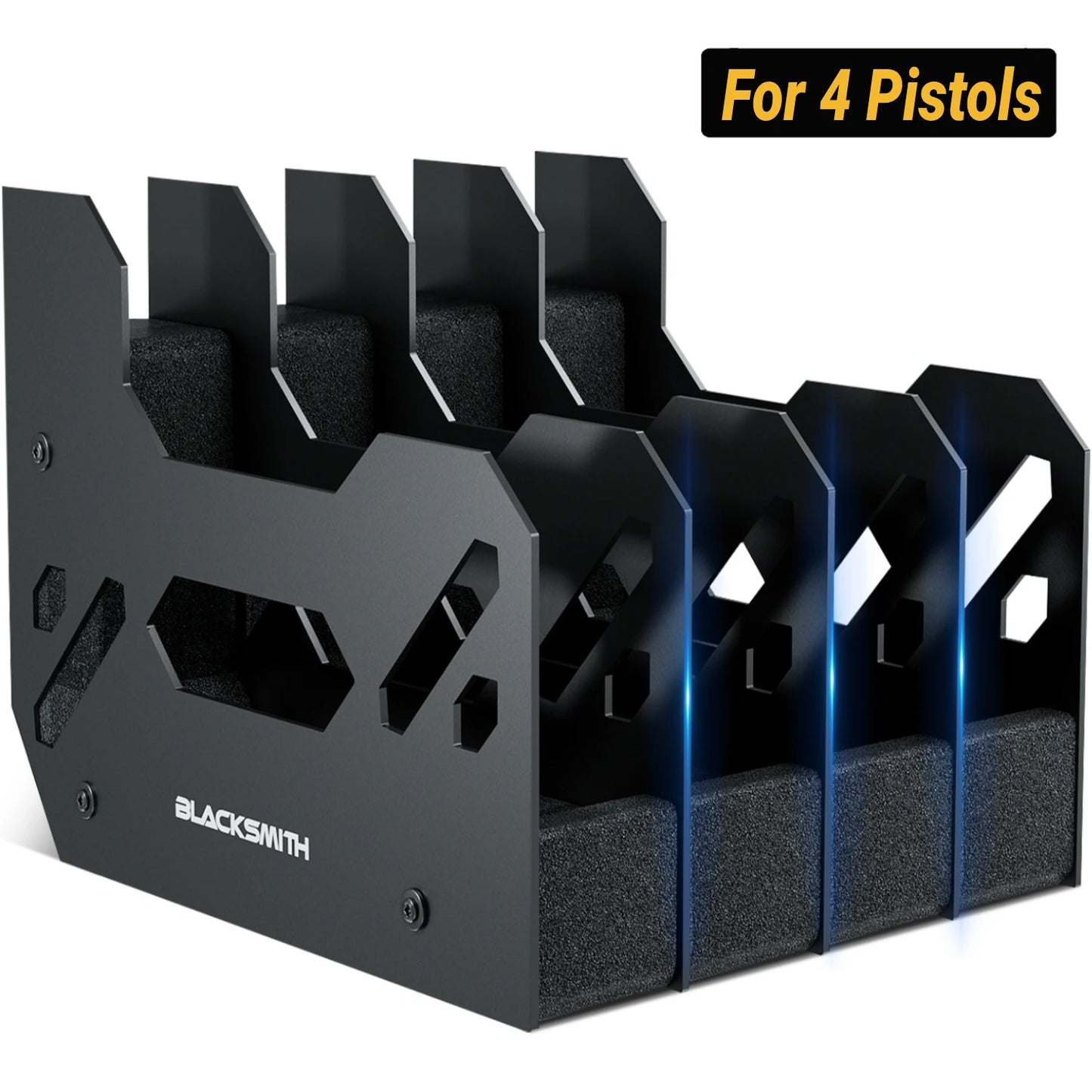 Handgun Holder Gun Rack for 4/5/6 Slots Space Saving Stand