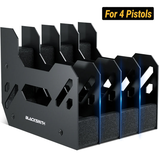 Handgun Holder Gun Rack for 4/5/6 Slots Space Saving Stand