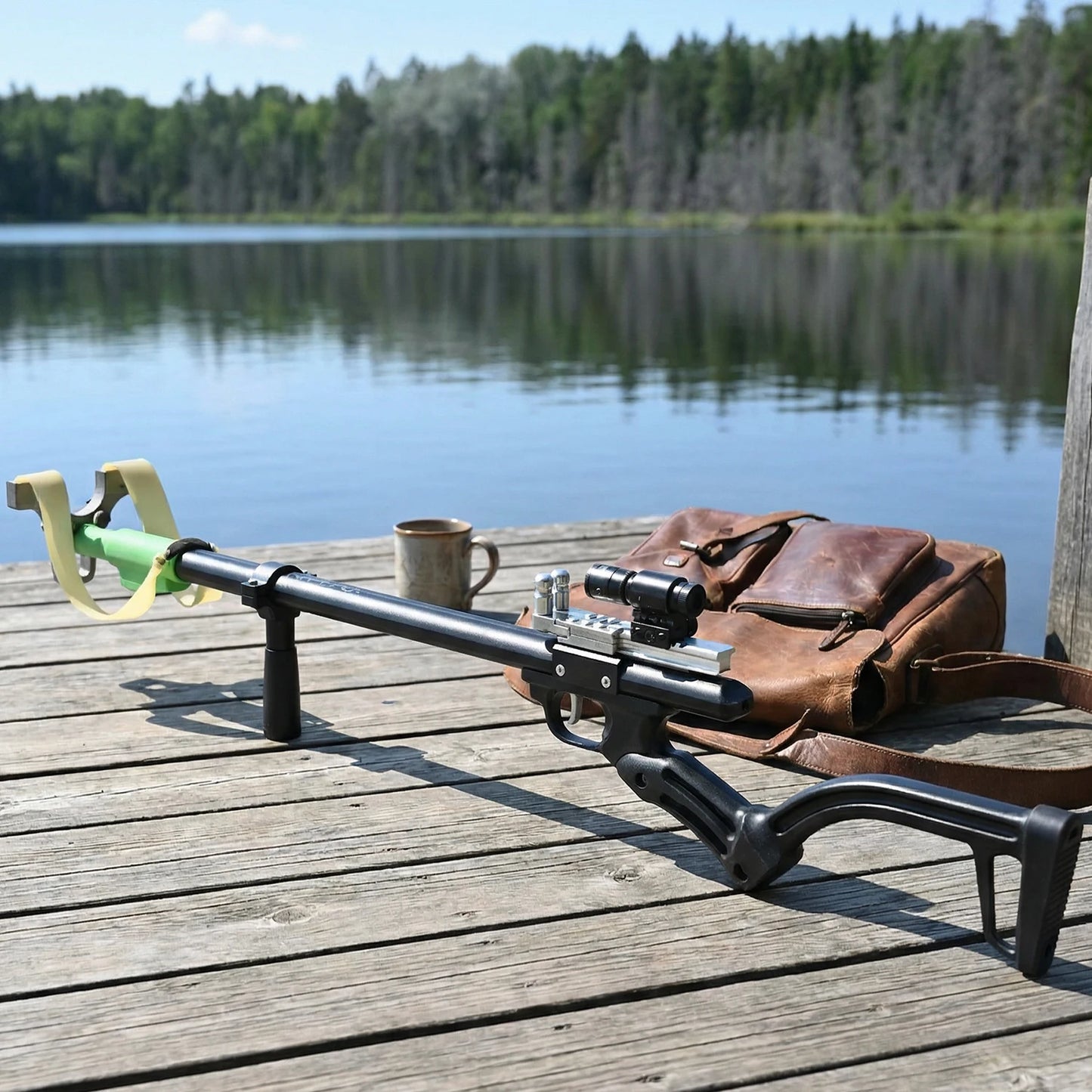 Piaoyu Outdoor Telescopic Slingshot With Laser Sight Hunting Kit