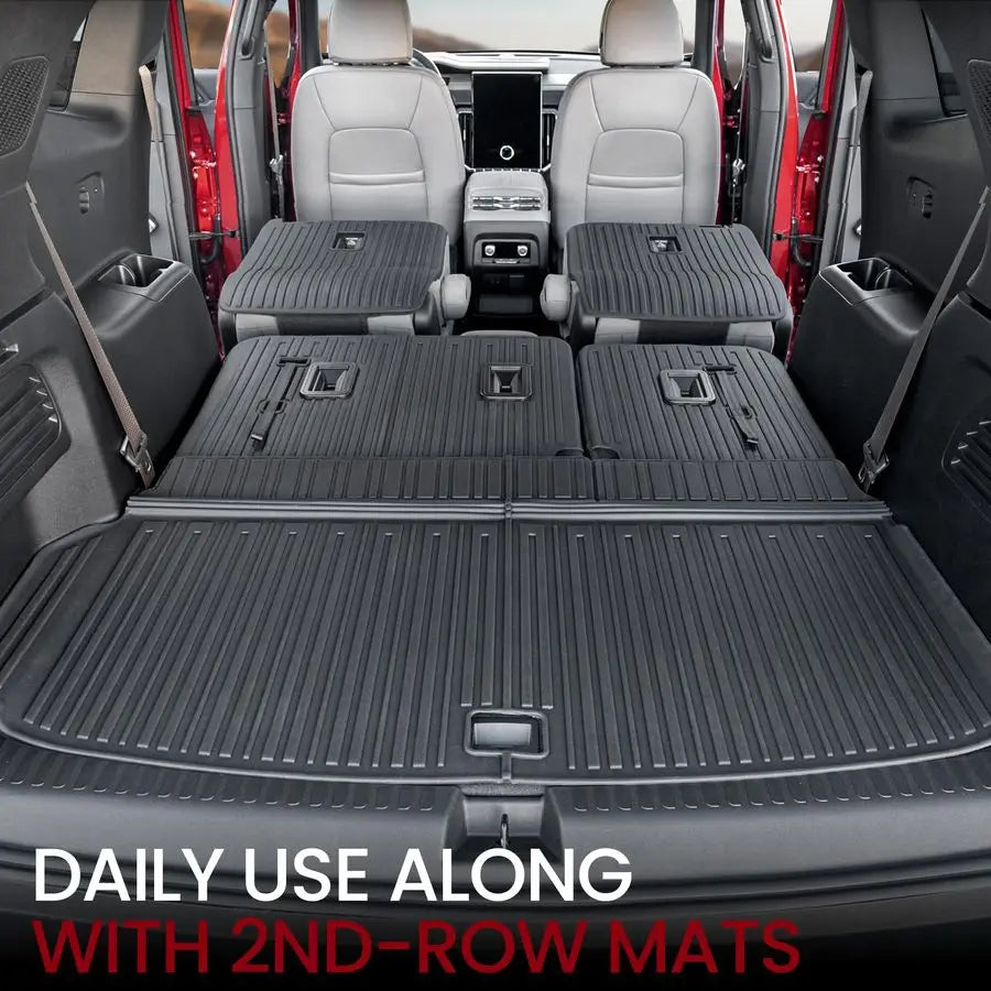 XMSJ All Weather Backrest Mats for GMC Acadia Seven Seats
