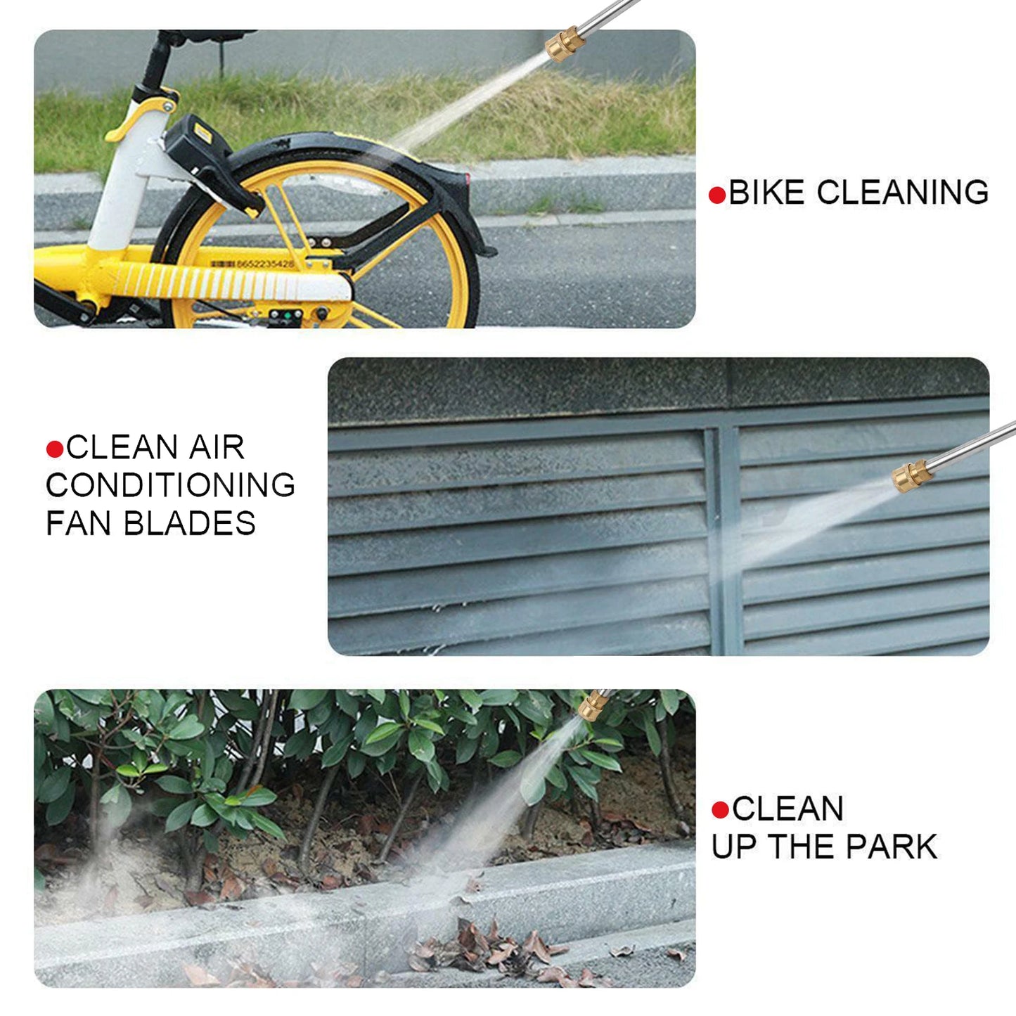 High Pressure Washer Gun 4000 PSI With Quick Connect Nozzles
