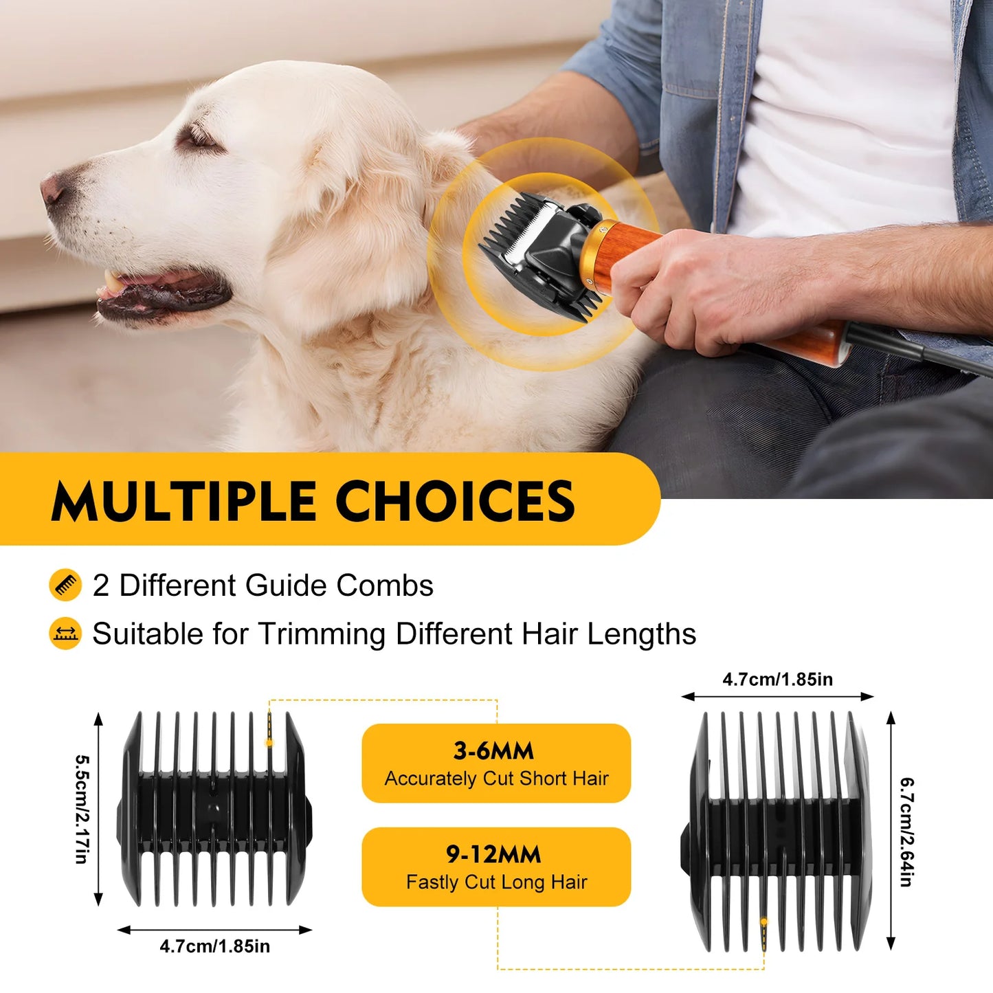 Electric Sheep Shears Farm Pet Shears Dog Rabbit Cat Animal Shears Clippers Steel Blade for Trimming Tufted Carpets 55W
