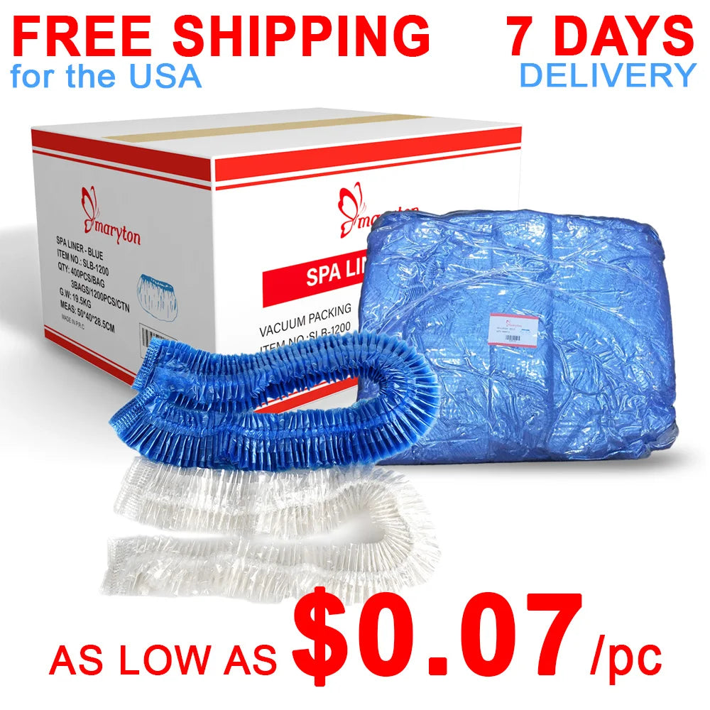 Maryton Disposable Foot Tub Pedicure Liners for Spa Chairs