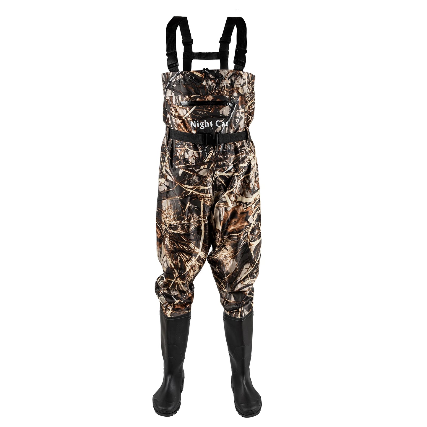 Nylon PVC Chest Waders With Boots For Fishing Waterproof Unisex