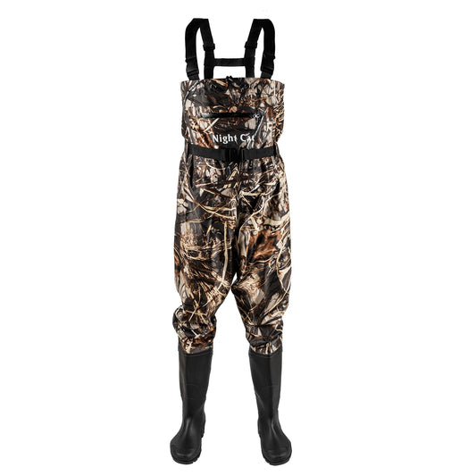 Nylon PVC Chest Waders With Boots For Fishing Waterproof Unisex