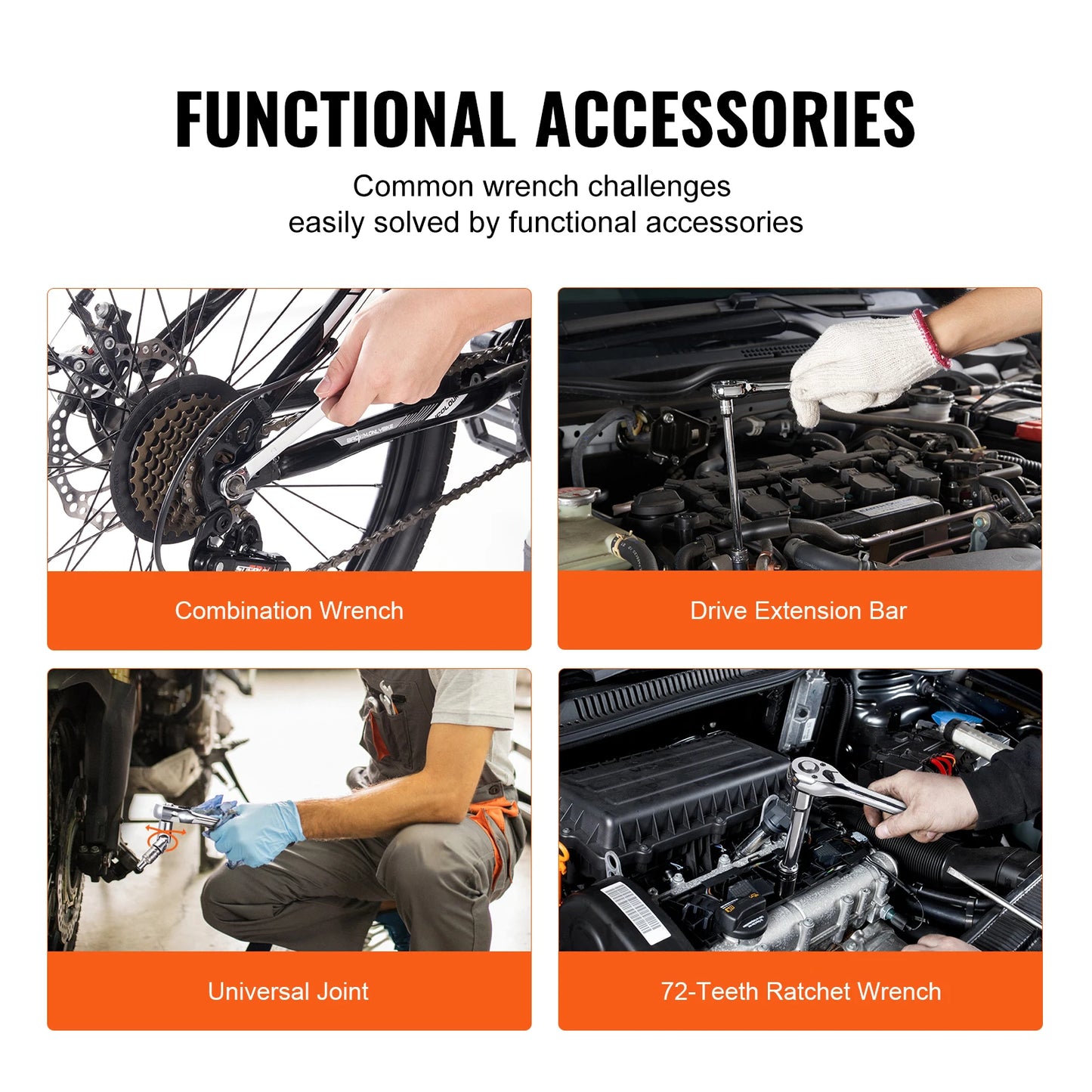 SucceBuy Mechanics Tool Set With Deep Sockets 450 Pieces