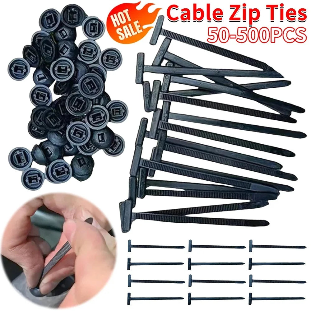 Nylon Heavy Duty Self Locking Cable Tie Straps Universal Buckle