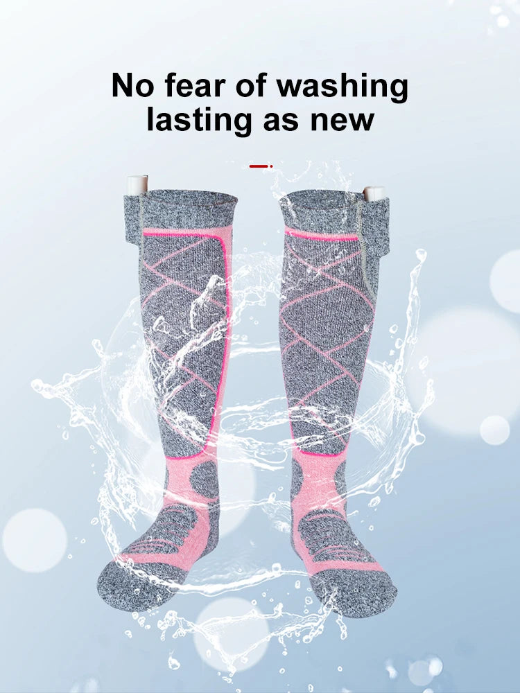 NONECN Electric Heated Socks 3 Modes For Hiking Camping Skiing