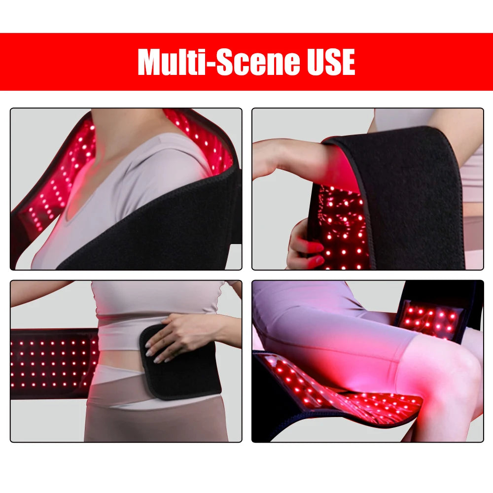 Light Therapy Belt 660nm 850nm Near Infrared For Muscle Relaxation Inflammation