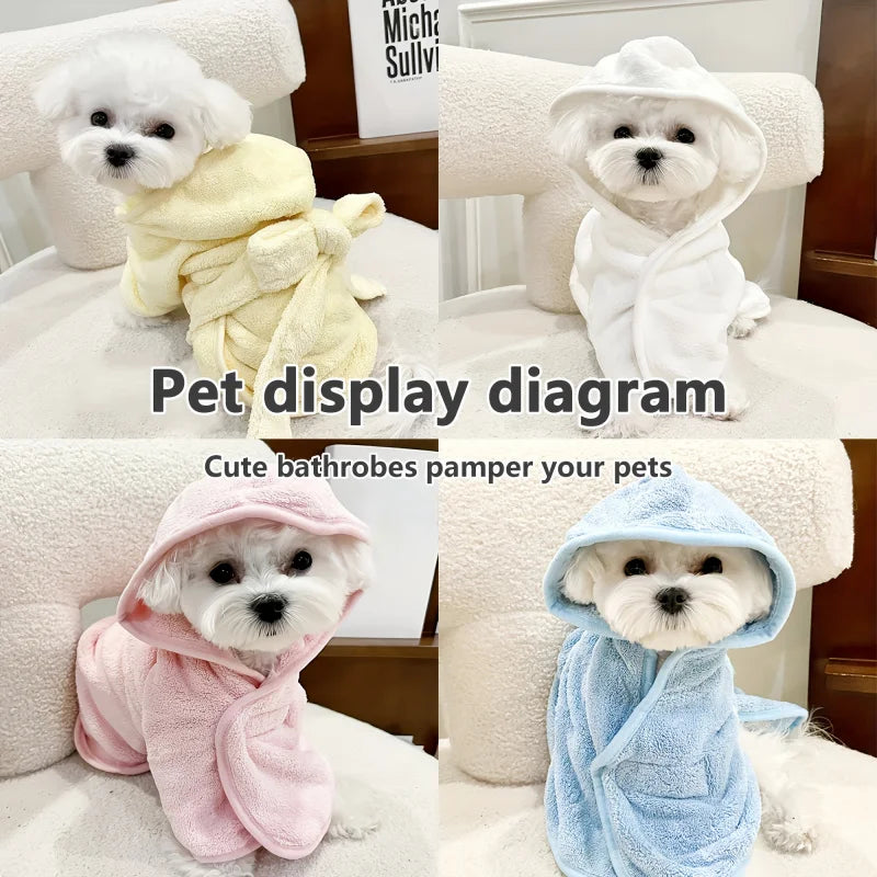 Ultra-Absorbent Quick-Dry Pet Bathrobe For Dogs And Cats