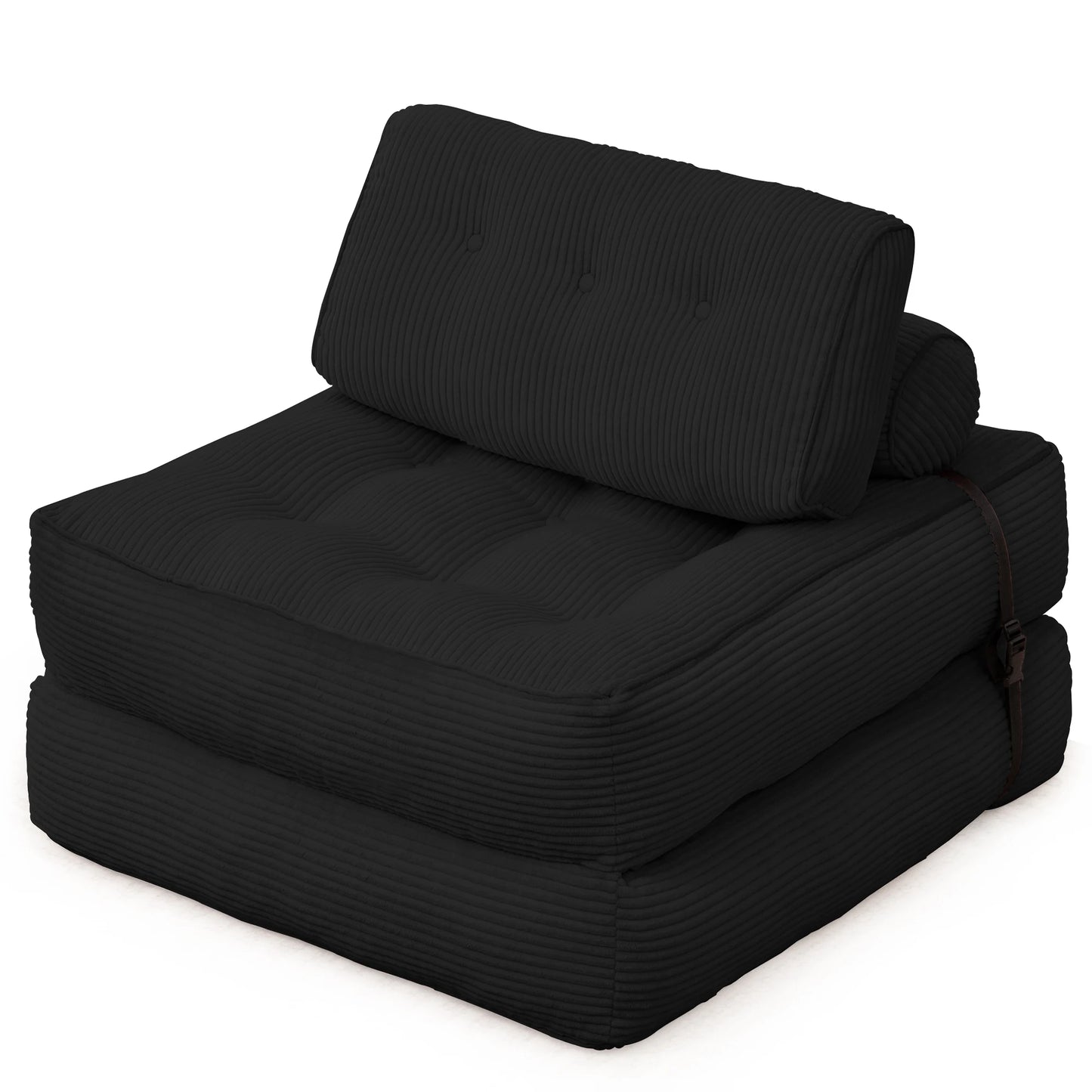 KORSER Convertible Floor Couch for Adult with Pillow Folding Sofa Bed  Comfort Floor Sofa Portable Sleeper Chair for Living Room