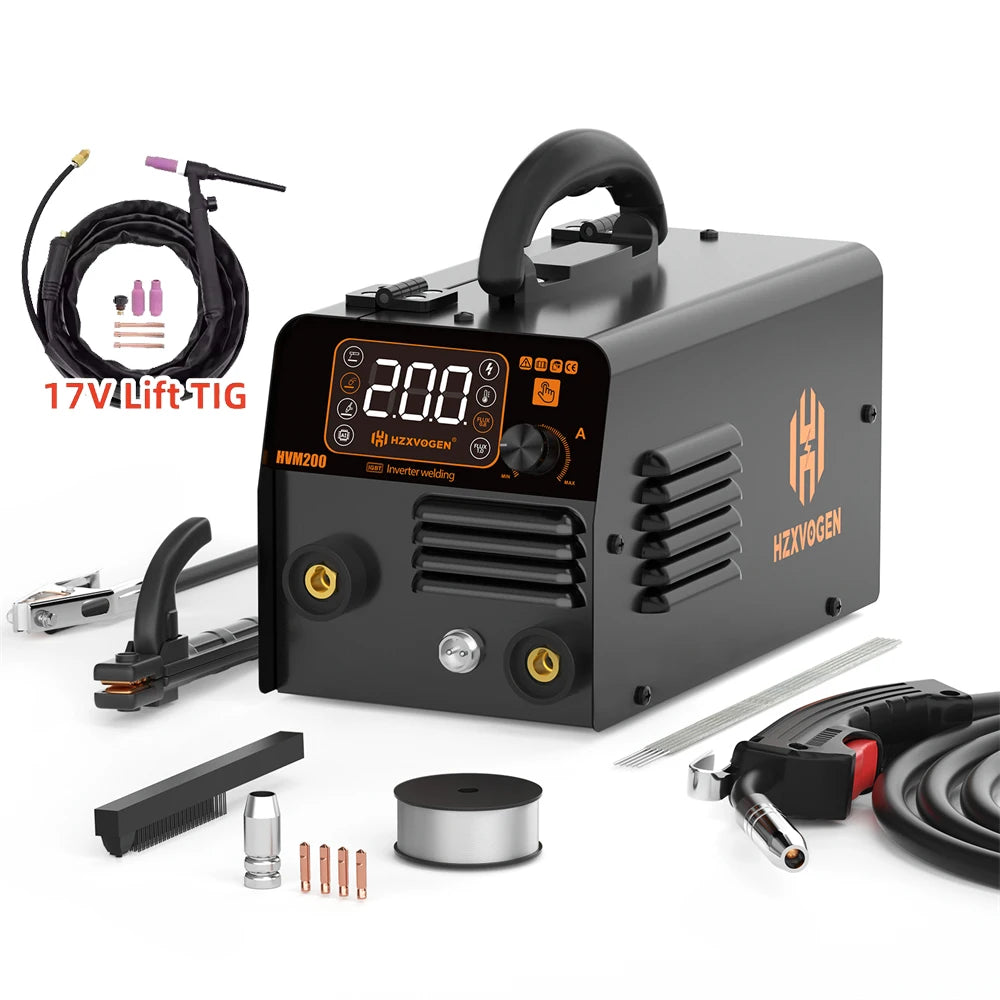HZXVOGEN HVM200 3 In 1 MIG TIG MMA Welder