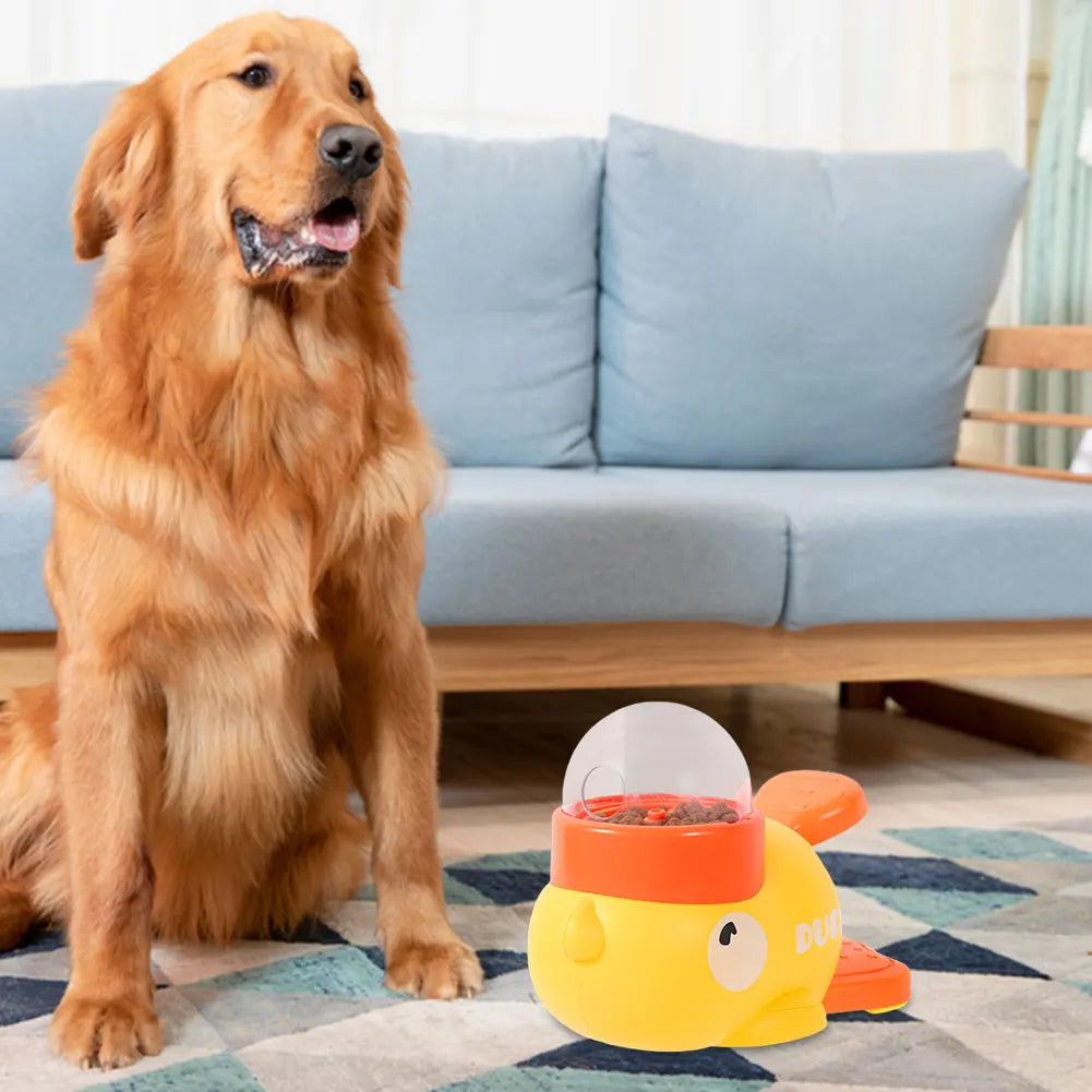 MOJOYCEDog Duck Shaped Interactive Slow Feeder Puzzle for Dogs