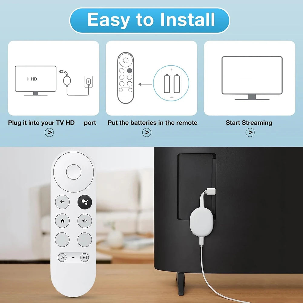 G9N9N Bluetooth Compatible Voice Universal Remote Google TV Chromecast 4K