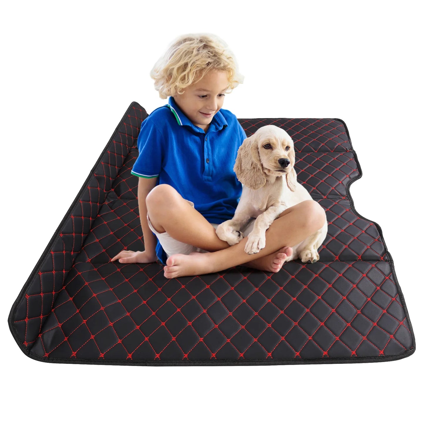 Car Mattress PU Leather Car Back Seat Folding Bed Mattress Non-Inflatable Portable Back Seat Mattress Car Accessories
