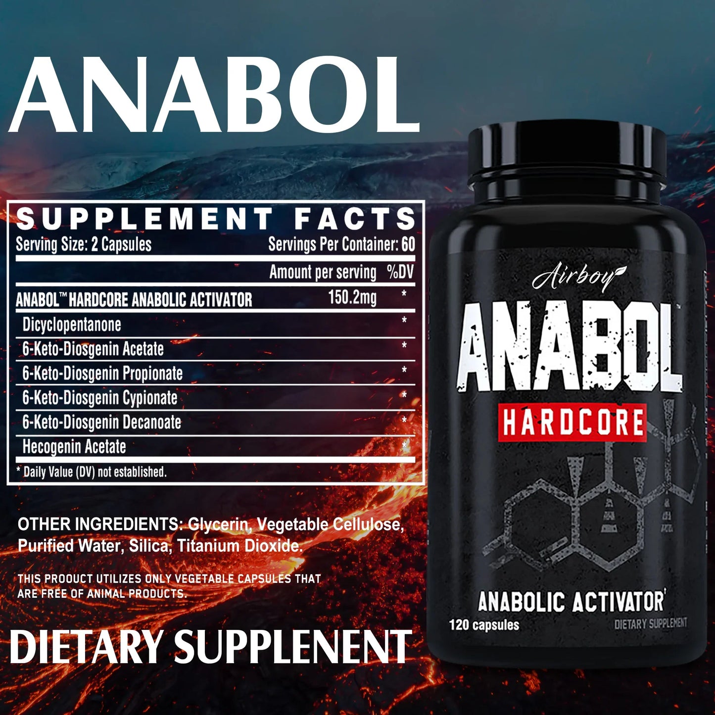 Xemenry Anabol Hardcore Muscle Builder For Lean Firm Gains