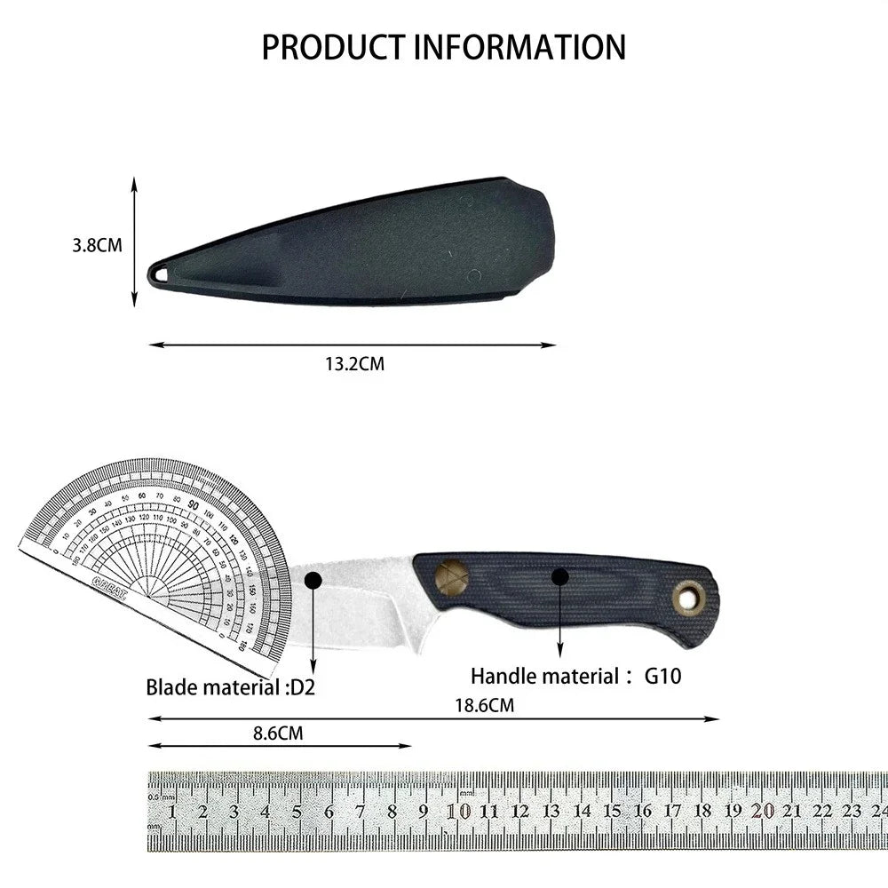 DIY Supplies BM203BT Fixed Blade Knife D2 Steel G10 Handle