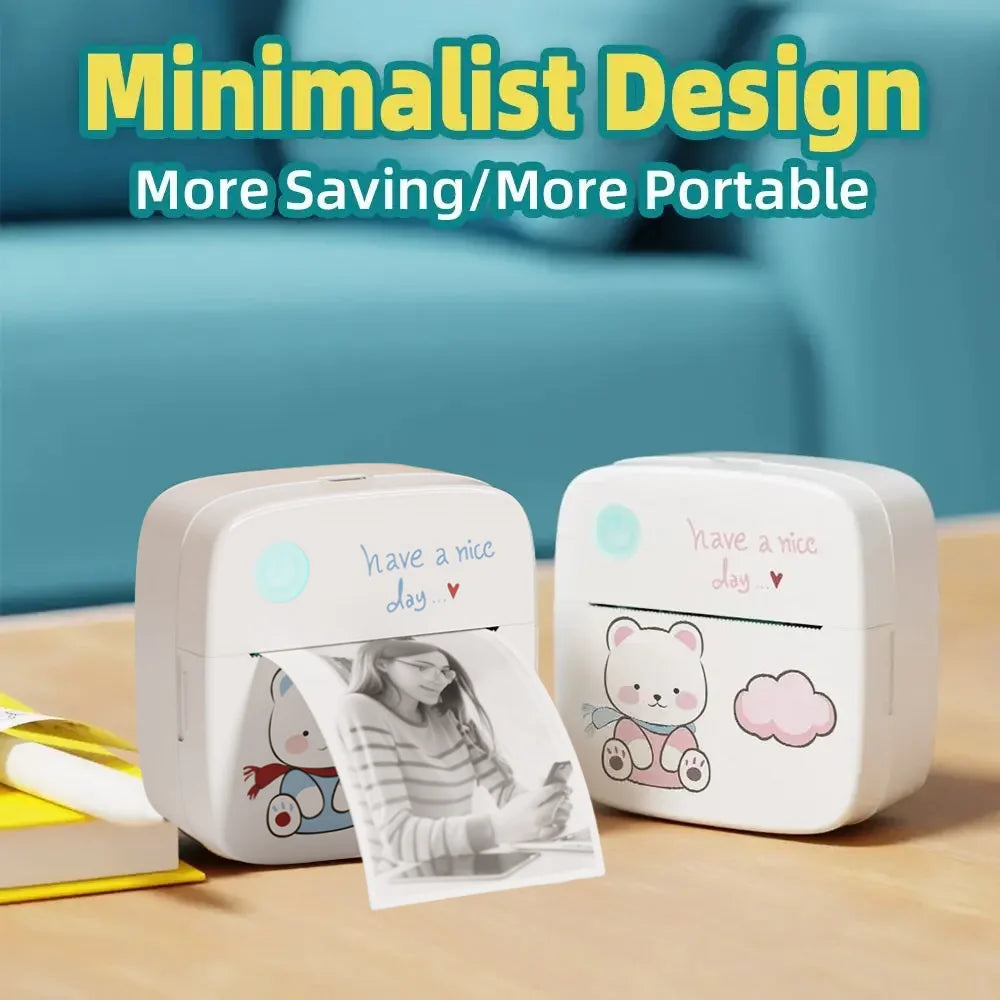 DOLEWA Mini Bluetooth Label Printer for Home and School