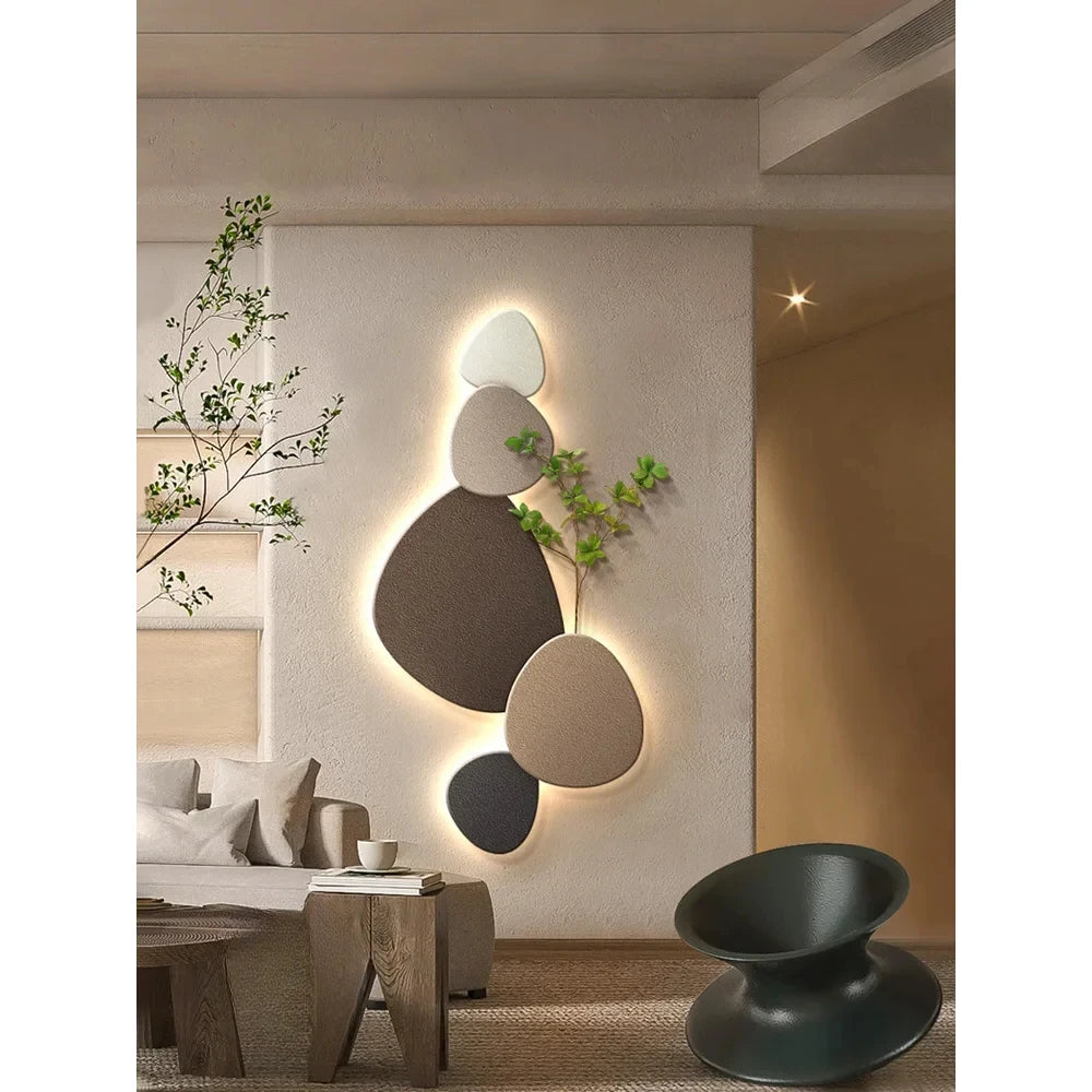 Decorative Wall Lamp Aluminum Wall Mounted Modern Green Plant Style
