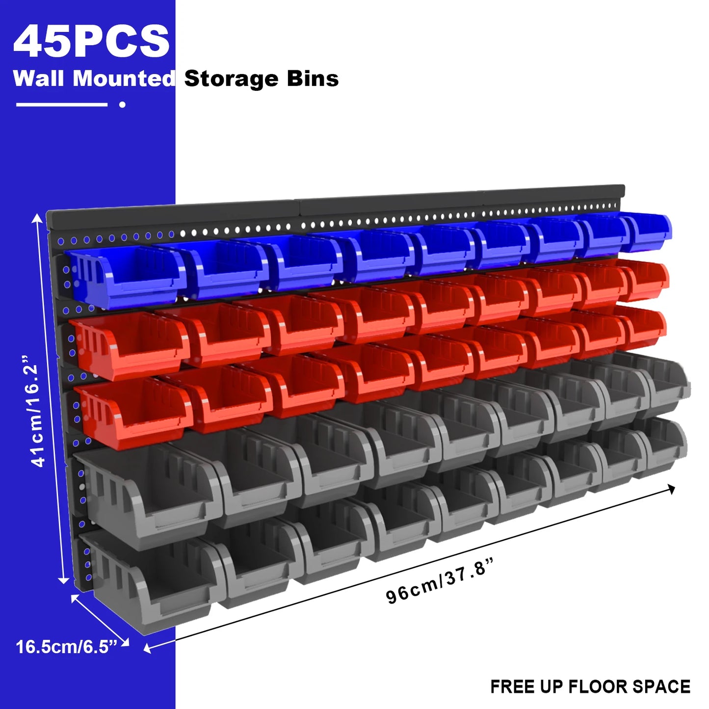 NONECN Wall Mounted Tool Organizer System for Screws and Nuts